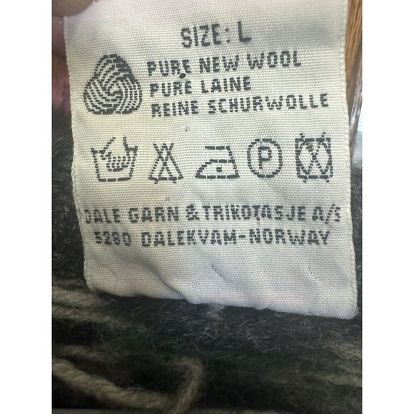 Vintage 90s Dale Of Norway Pure New Wool Sweater Mens Large Grandpa Christmas - Picture 3 of 11